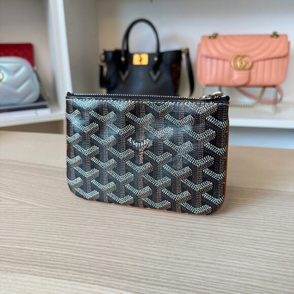 Goyard Goyardine Mini Senat Pochette Black and Tan - Picture 3 of 10